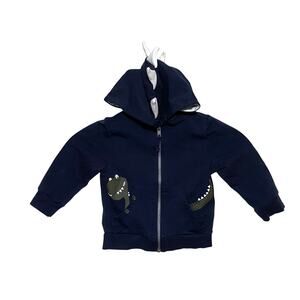 Fierce Frank Dinosaur Costume Jacket Hoodie Zip Baby 12M Spikes Dress Up Play